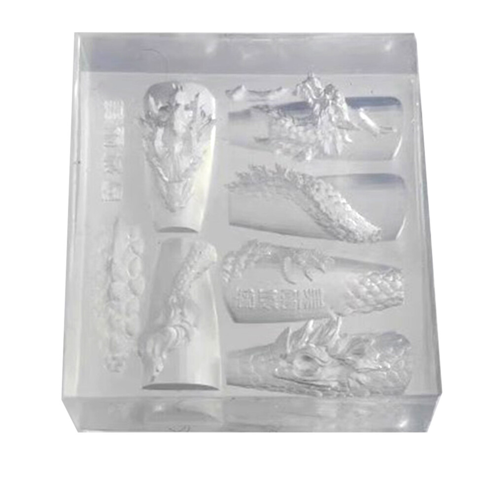 Nail Art Silicone Mold Beautiful 3D Nails Molds-AM132 Dragon