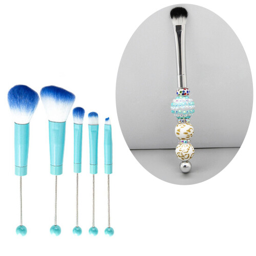 5pcs Beadable Eyeshadow Brush DIY Beaded Makeup Brushes-Purple 2