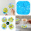 Silicone Molds Flower Pattern Epoxy Resin Molds for-Clear 3
