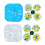 Silicone Molds Flower Pattern Epoxy Resin Molds for-Clear 2