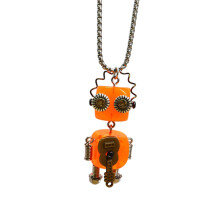 Tragbarer mechanischer Roboter-Halsketten-Anhänger,-FN1057