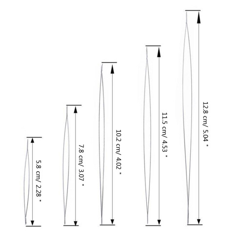 5pcs Beading Needle Set Bead Stringing Kit Open-5 piece set 2