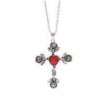Delicate Craftsmanship Neckchains Jewelry Unique Thorn Rose-Red