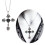 Adjustable Crosses Pendant Necklace Customizable Thorn-Black 3