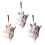 Dancing Rabbit Keychain Plush Animal Dolls Key Chain-White 2