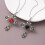 Adjustable Crosses Pendant Necklace Customizable Thorn-Black 6