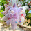 Dancing Rabbit Keychain Plush Animal Dolls Key Chain-White 7