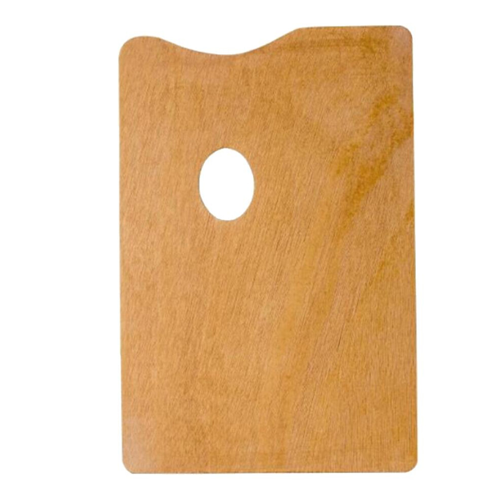 Light (Wood, 25X30cm) Wooden Painting Palettes Portable Easy To Clean Artist Square Palette