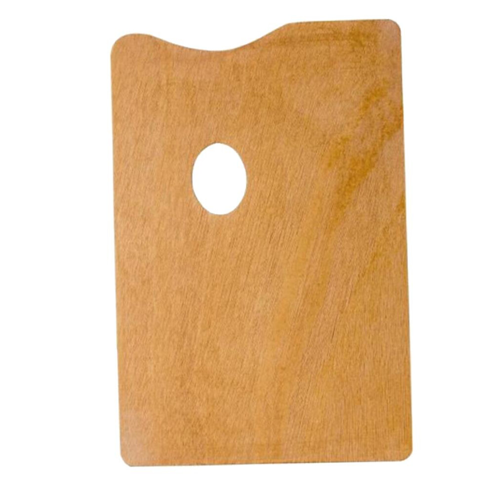Light (Wood, 25X30cm) Artist Square Palette Weight Easy Clean Wooden Painting Palettes