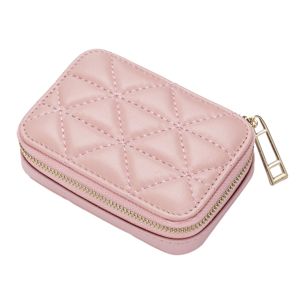 Pink (, 10.5X7.5x3.5cm) Versatile Makeup Holder Portable Lipstick Bag Compact Cosmetic