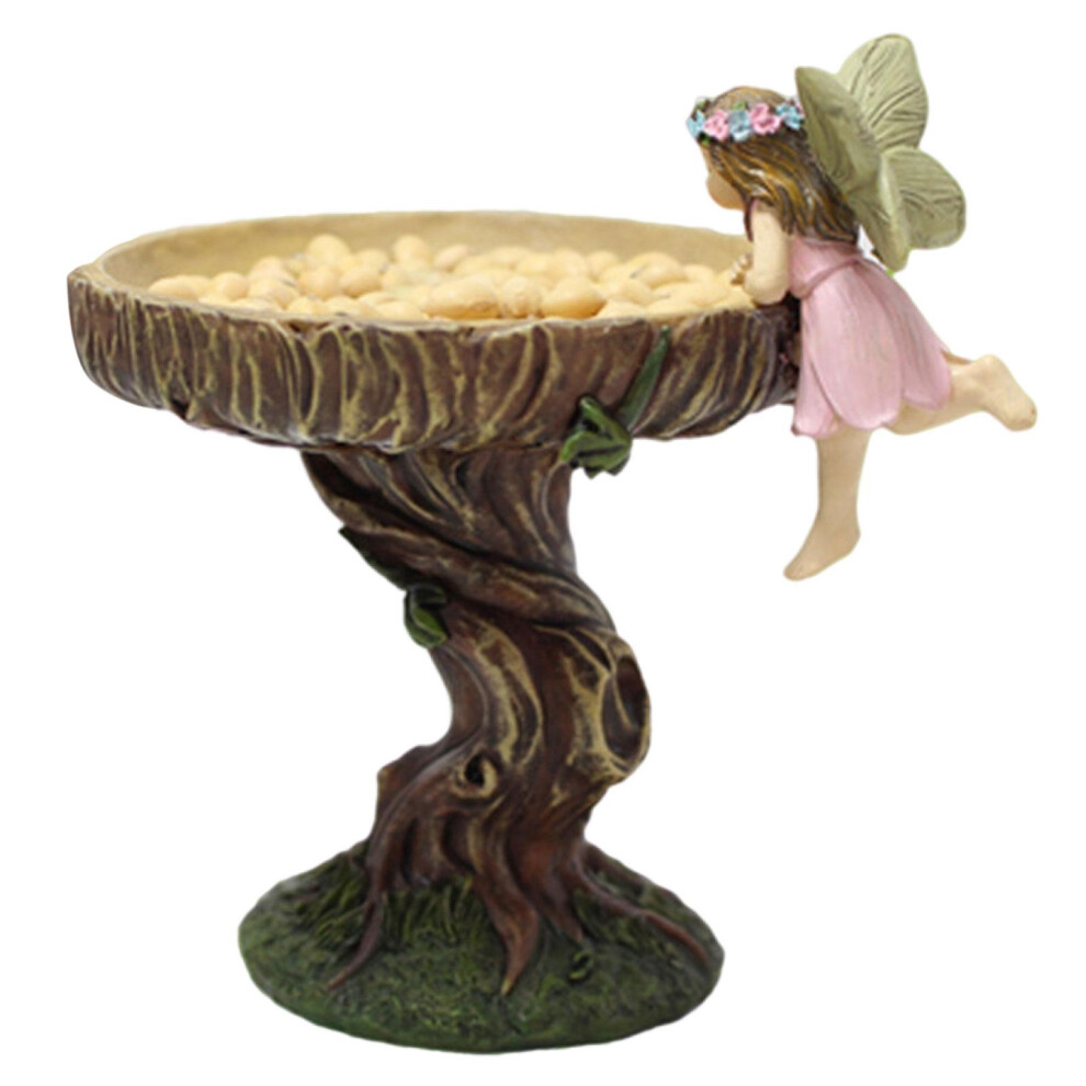 Bird Feeder Birdbath Outdoor Resin Fountain Durable And