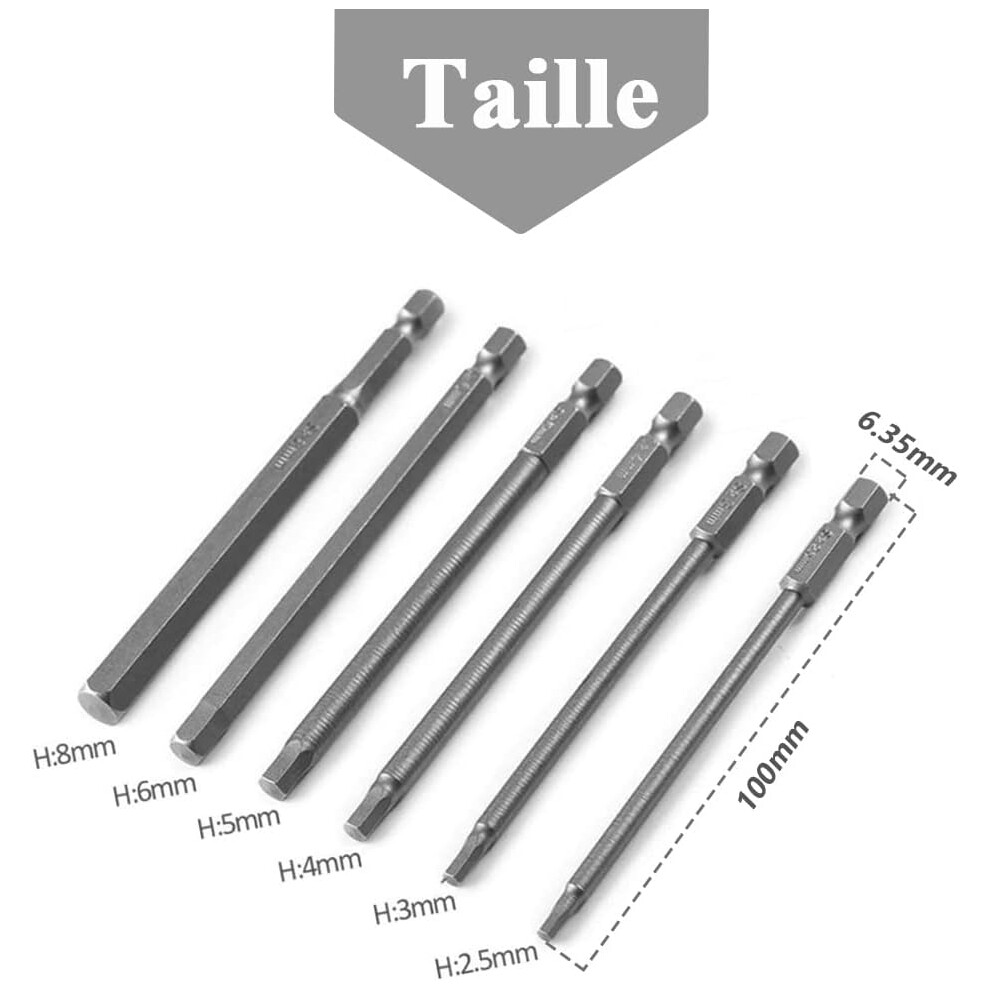 Precision Hex Shank Screwdriver Bits, Magnetic Screwdriver Bits For Electric Screwdrivers And Hand Tools, High-Precision Tools For The Professional 9169997052964
