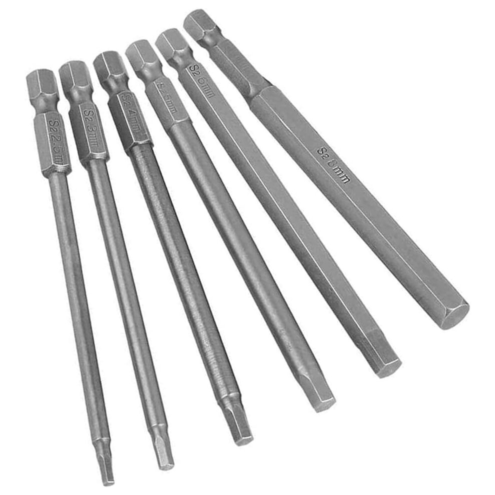 Professional Hex Shank Screwdriver Bit Kit, Impact Resistant, Tough And Wearproof, 6Pcs H2.5-H8, Perfect For Electric Screwdrivers And Pneumatic 9405630538915