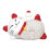 Lucky Cat Solar Waving Arm Statue Red Ears Lucky Cat Decor Crease 3