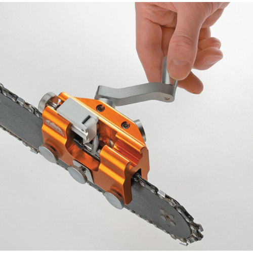 Chainsaw Sharpener Kit, Easy to Use Manual Chain Grinder with Fixed and Movable Sharpening Holes, Chainsaw Chain Sharpening Jig with Guide Bushings 1