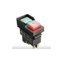 Comutator magnetic cu buton de apăsare, 250V, IP54, comutator de siguranță electric de calitate industrială, indicator roșu și verde pentru