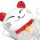 Lucky Cat Solar Waving Arm Statue Red Ears Lucky Cat Decor Crease 7