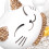 Fortune Cat Solar Power Statue Waving Arm Yellow Ears Lucky Cat Decor 12