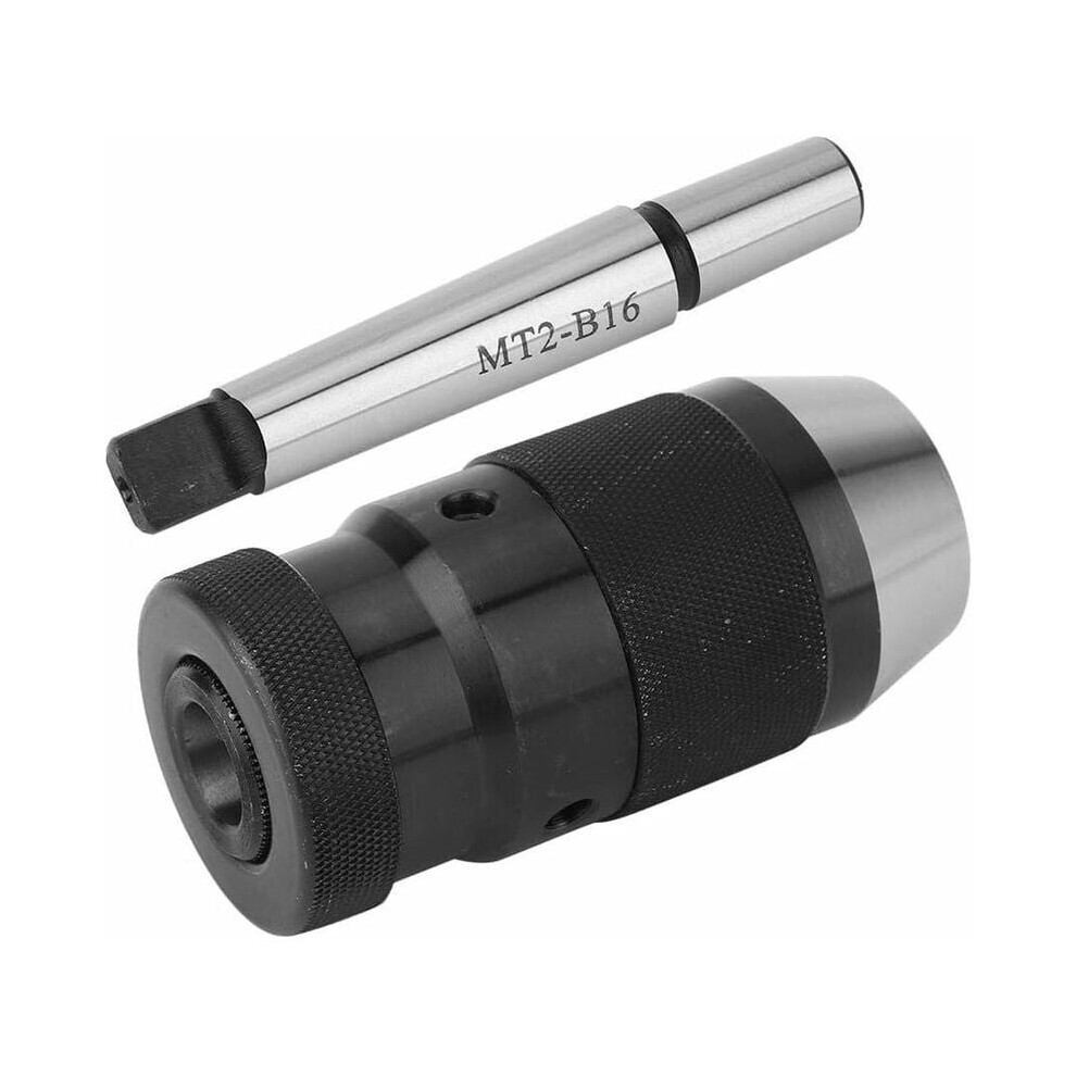 Keyless Drill Chuck With Mt2 Morse Taper Mount, Adjustable 3-Jaw Heavy Duty Chuck For Drilling Machines, Self Tightening Design For Lathe Milling, 9169997053411
