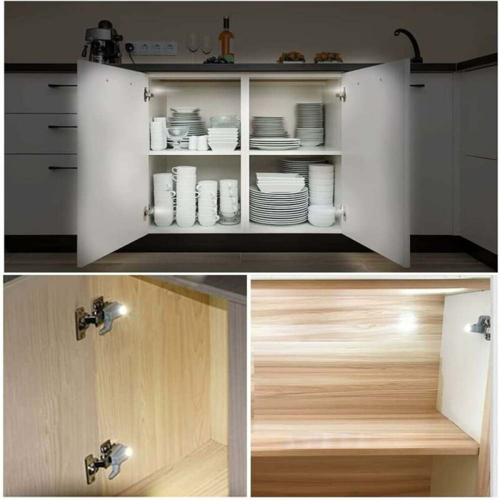 Led Light Sensor Hinge For Cabinet Door, Universal Cabinet Cupboard Closet Wardrobe Hinge With Smart Auto On Off Technology, Energy Efficient Bright 9169997053091