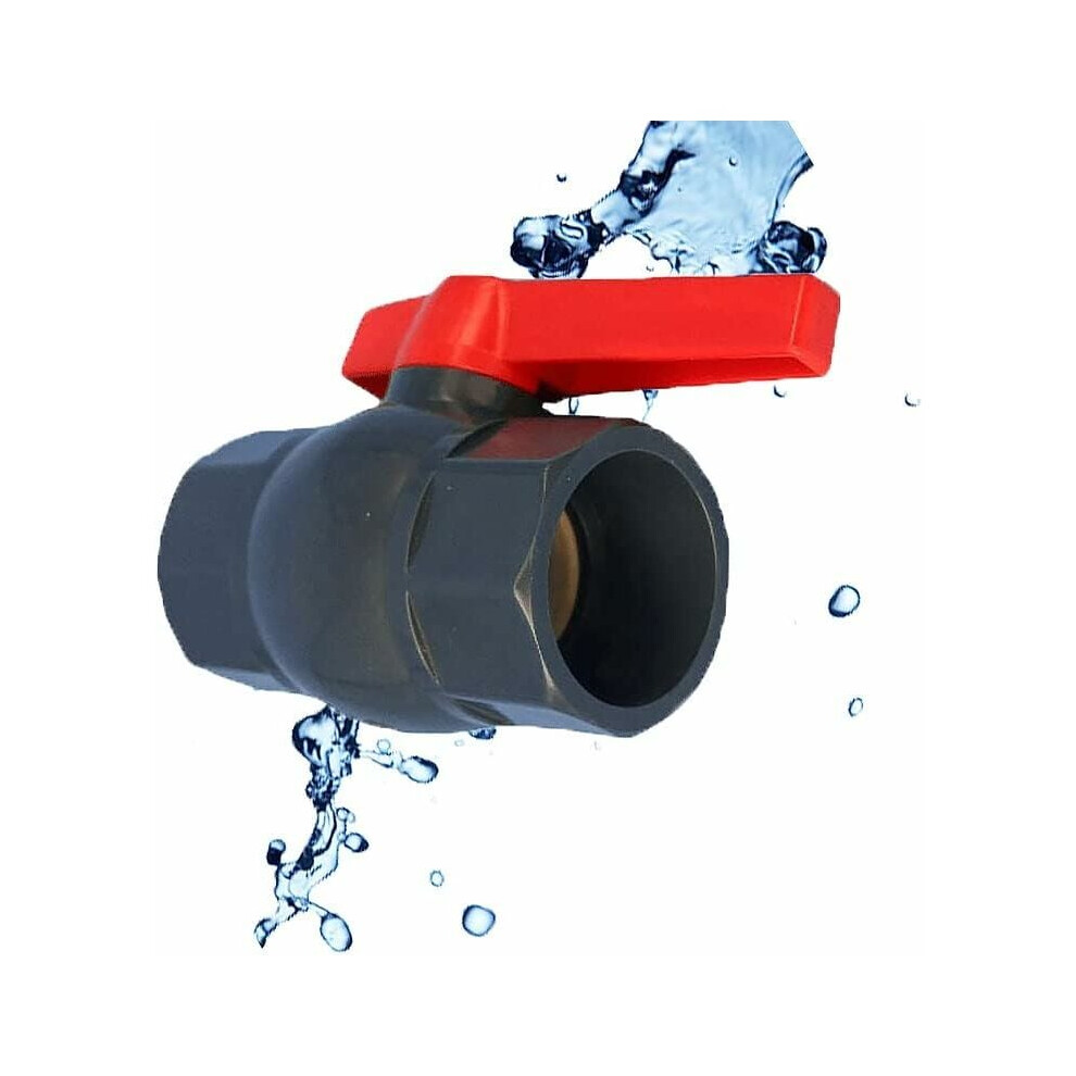 Full Port Ball Valve For Water Flow Control, Non Toxic Material Pvc Shut Off Valve With Leak Proof Sealing And Ergonomic Handle, High Quality Pvc For 9128293019262