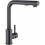 High Arc Pull Out Kitchen Faucet with Spray Function, Single-handle Design Featuring Stainless Steel Construction and Matte Black Finish, Foldable 1