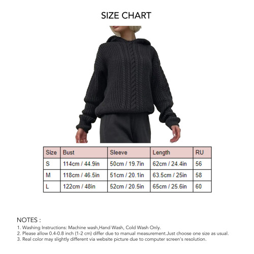 Πουλόβερ με πλεκτό πουλόβερ για γυναίκες, oversized πουλόβερ με πλεκτό σχέδιο 2