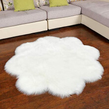 Faux Fur Sheepskin Area Rug for Living Room Carpet, Super Soft and Shaggy Artificial Animal Wool for Bedroom Floor Mat