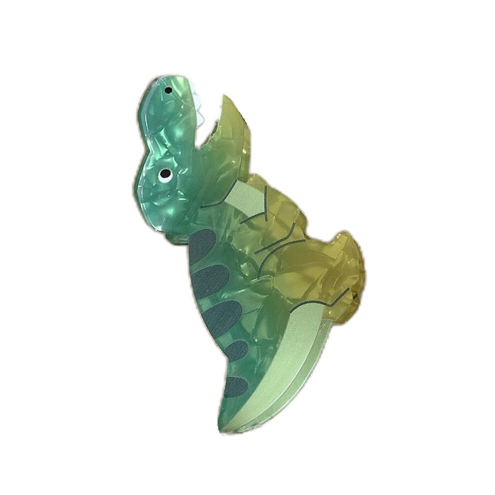 Dinosaurs Hair Claw Clips Acrylic Hair Jaw-Green Tyrannosaurus4 7732000847691