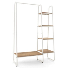 Organisateur de rangement portant à vêtements avec 5 étagères 99,5 x 40 x 151 cm