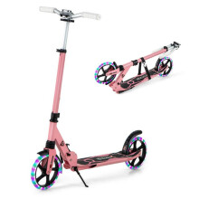 Opvouwbare step 93 x 43 x 91-106 cm 3 in hoogte verstelbaar en LED-lichten ontwerp