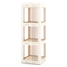 Biblioteca rotativa 360 36,5 x 36 x 108 cm economia de espaço design clean