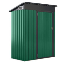 Abri de rangement extérieur 150 x 90,5 x 185 cm avec ventilation toit en pente