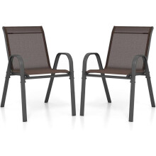 Set di 4 sedie impilabili 83 x 67 x 55 cm comfort ergonomico design moderno