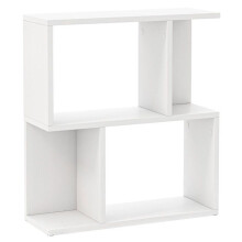 Estante de 3 níveis 50 x 17,5 x 55,5 cm armazenamento prático estilo moderno em