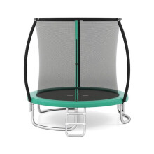 Buiten trampoline 244 cm met veiligheidsnet en robuuste ladder, stabiel ontwerp voor een