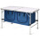 Table de camping pliable 120 x 60 x 54/71 cm 2 hauteurs réglables design multifonction 1