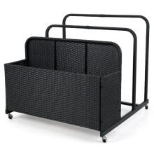 Carro de armazenamento exterior 100 x 100 x 94 cm com 2 barras e
