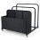 Carro de armazenamento exterior 100 x 100 x 94 cm com 2 barras e 1
