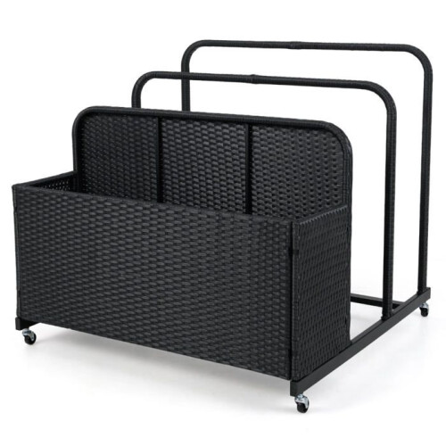 Carro de armazenamento exterior 100 x 100 x 94 cm com 2 barras e