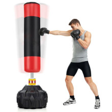 Sacco da boxe autoportante 178 x 50,5 cm per allenamento silenzioso e assorbimento degli urti