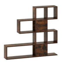 Biblioteca de 5 níveis 120 x 19,5 x 109 cm estante de armazenamento robusta com