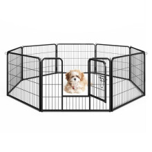 Cercado para cães conjunto de 8 painéis 79 x 60 cm fácil de montar design