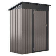 Abri de rangement toutes saisons 150 x 90,5 x 185 cm sécurisé avec ventilation moderne