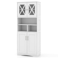 Hochschrank für das Badezimmer 60 x 30 x 145 cm mit 3 Regalen
