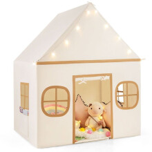 Tenda de brincar para crianças 120 x 101 x 143 cm com sistema de estrelas luminosas