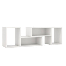 Console de TV com prateleiras moduláveis e design minimalista para televisores de até 60 polegadas