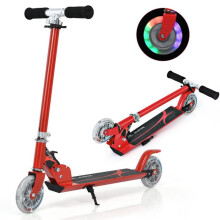 opvouwbare kinderstep met verstelbare hoogte 63-86,5 cm effectieve rem rode design 20_0014590