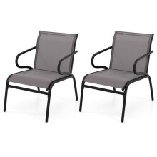 Set di 2 sedie da patio moderne 72,5 x 54 x 77,5 cm comfort ottimale
