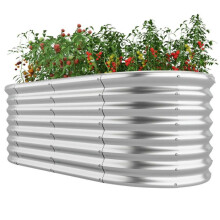 Jardinière 165 x 80 x 60 cm fond ouvert circulation d'air optimale style contemporain en